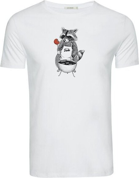 GREENBOMB Print T-Shirt Animal BBQ Guide