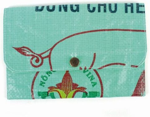 El Puente Multifunktionstäschchen aus recycelten Reissäcken