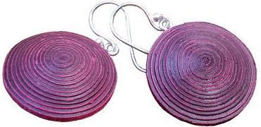 Sundara Ohrringe "Ambikha 2-farbig", Recycling Baumwollpapier