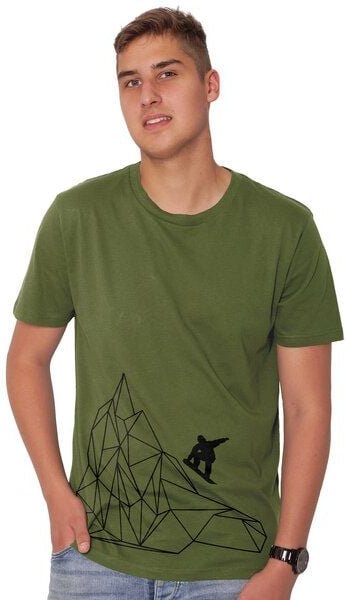 HANDGEDRUCKT "Origamipiste" Männer T-Shirt