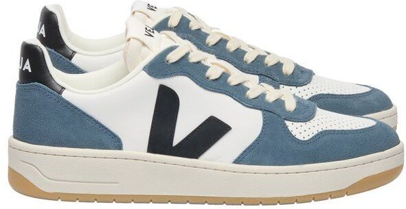 Veja Herren-Sneaker V-10 Prime Leather White Black California