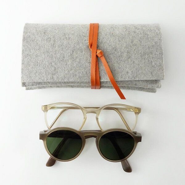 matilda k. manufaktur Brillenetui aus Wollfilz für 2 Brillen 'doppelte auguste'