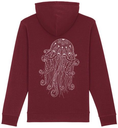 vis wear Yoga Qualle Unisex Premium Hoodie aus Bio-Baumwolle