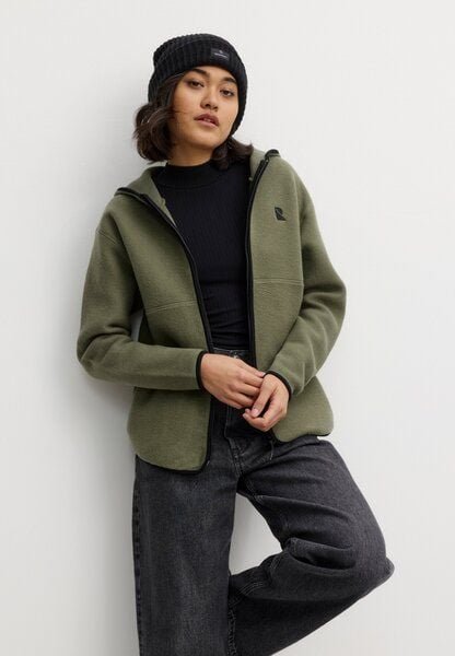 Damen Fleece Hoodie Jacke aus Bio-Baumwolle - ALTHENIA - recolution