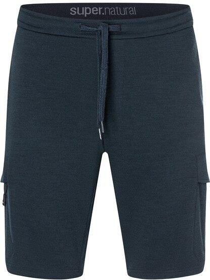super.natural kurze Jogginghose CARGO BIO SHORTS für Herren, nachhaltig, Merino