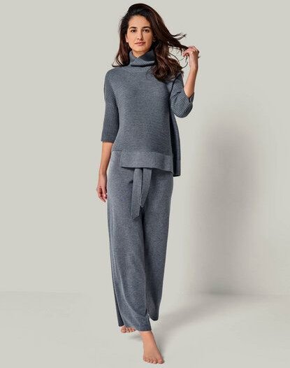 YOU LOOK PERFECT Merino Loungewear Set "Rollkragenpullover Bailey & Strickhose Bailey"