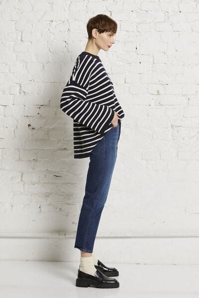 Wunderwerk Oversize crewknit stripes