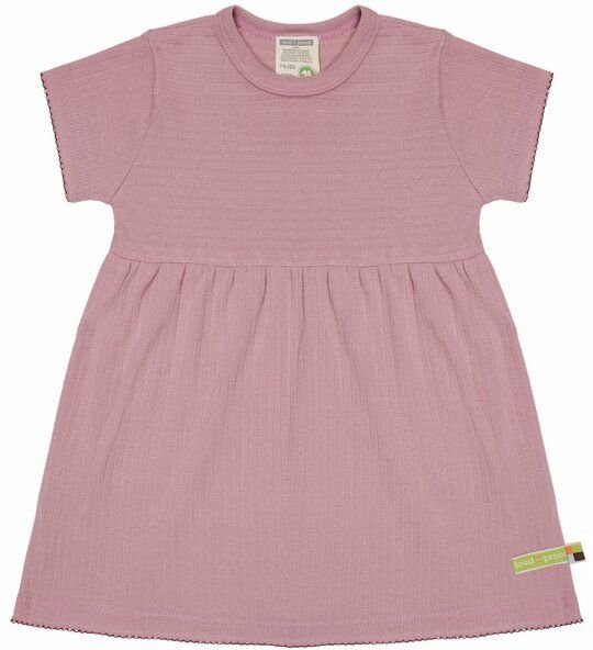 loud + proud Babys & Kinder Kleid Derby Rib, GOTS-zertifiziert