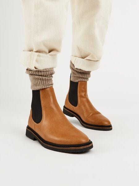 NINE TO FIVE #luka - veganer Chelsea Boot mit recycelter Kreppsohle