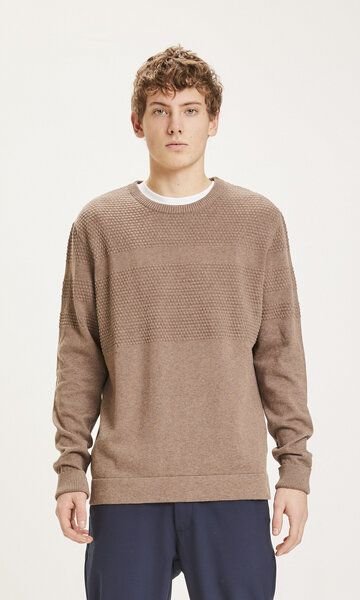 Thumbnail - KnowledgeCotton Apparel Strickpullover FIELD Bobble Knit aus Bio-Baumwolle