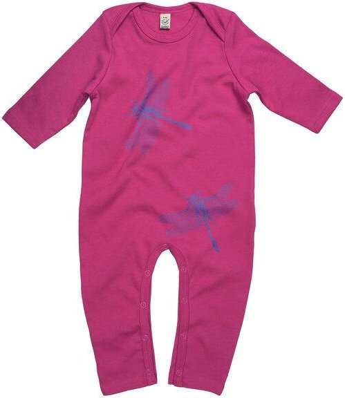 HANDGEDRUCKT "3Azurjungfern" Baby Jumpsuit