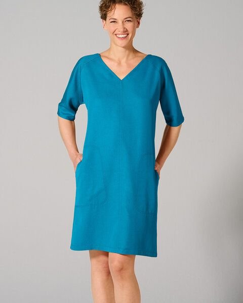 HempAge Kurzarm-Kleid 100% Lyocell (auf Hanf-Basis) Casual Fit