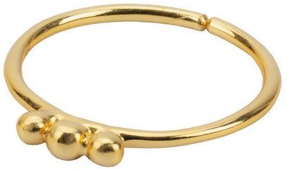 El Puente Ring 925er Silber (1,30 g), vergoldet, offen