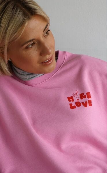 Thumbnail - Kultgut Kindness Sweater 100% Bio-Baumwolle - Boxistyle/ More Love