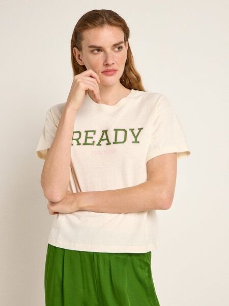 Thumbnail - LANIUS Statementshirt "READY" (OCS) aus Hanf und Bio-Baumwolle