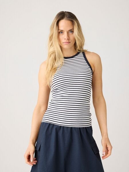 Thumbnail - KnowledgeCotton Apparel Tanktop gerippt - Racer rib top - aus Bio-Baumwolle