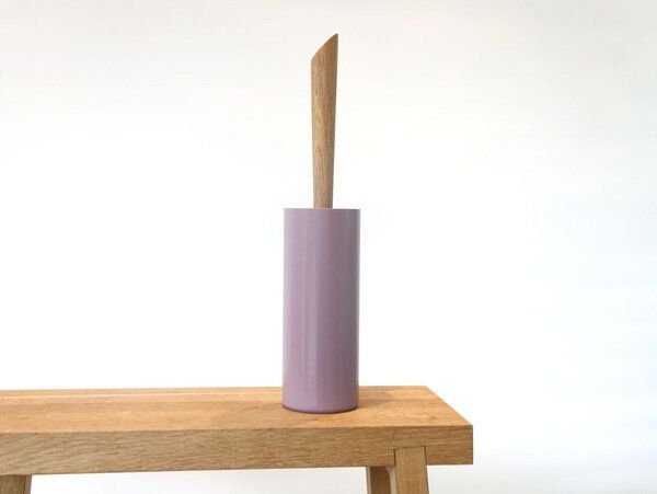 werkvoll by Lena Peter Upcycling WC-Bürste FIRE mit Eichegriff