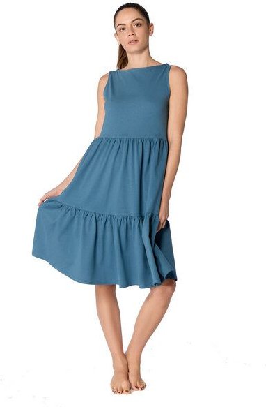 Leela Cotton Damen Volantkleid Bio-Baumwolle Kleid 1733
