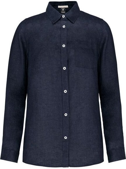 YTWOO Leinenhemd für Herren aus 100% Leinen mit Kragen