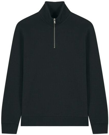YTWOO Basic Unisex Quater-Zip-Sweatshirt Nachhaltig