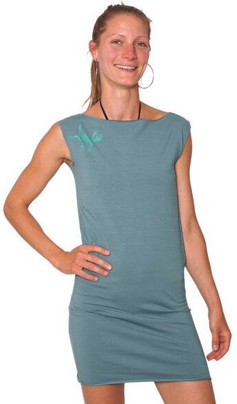 HANDGEDRUCKT "Gecko" Bio-Kleidchen