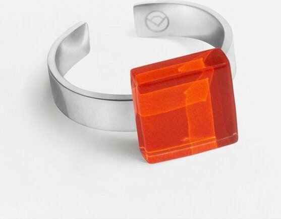 ALEXASCHA Geometrischer Ring aus Glas, mini | PUREFORM
