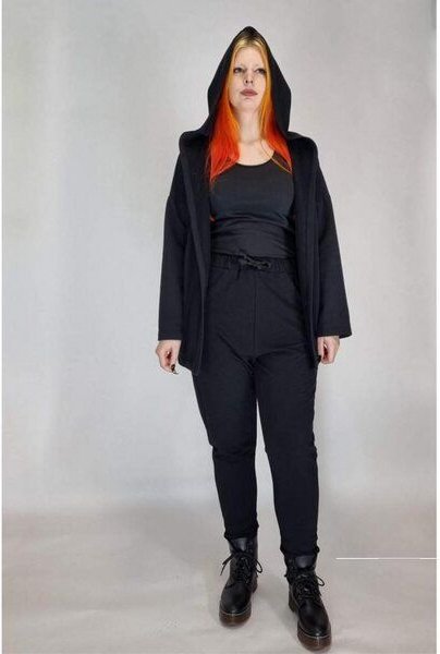 LUMEN organic Kapuzenmantel kurz SWEAT