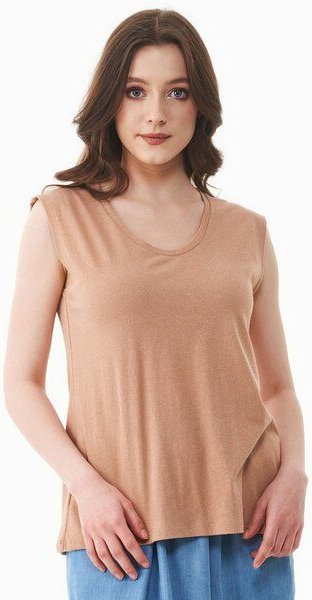 Thumbnail - ORGANICATION Top aus Bio-Baumwolle und Leinen