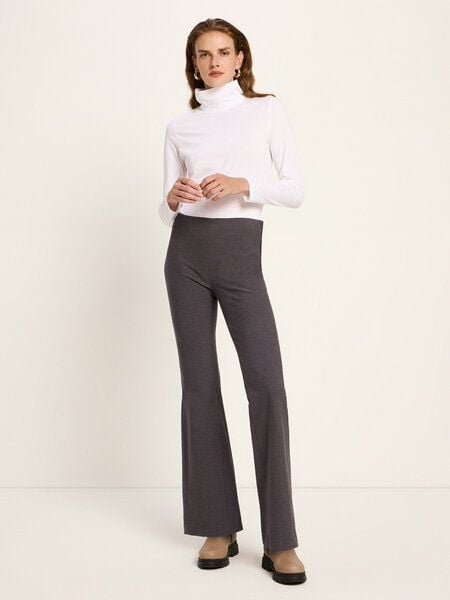 LANIUS Hose mit ausgestelltem Bein (GOTS)