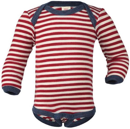 Engel natur Baby / Kinder Body Langarm Schurwolle kbT