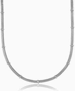 ELEKTROPULLI Coole Kette mit feiner Struktur in Gold und Silber in ca. 47 x 3mm