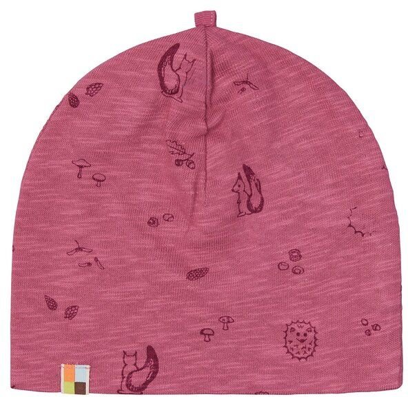 loud + proud Babys & Kinder Beanie aus Slub Jersey mit Druck, GOTS-zertifiziert