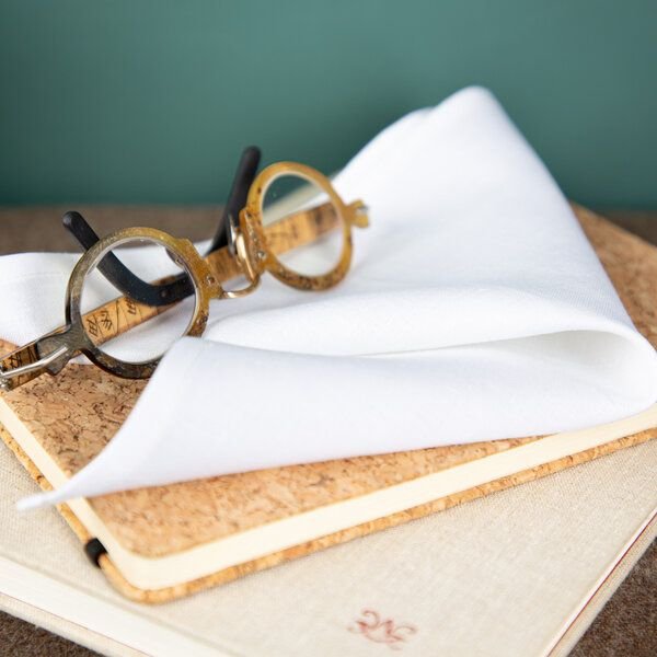 nahtur-design Brillenputztuch aus Bioleinen | waschbar | 25x25 cm