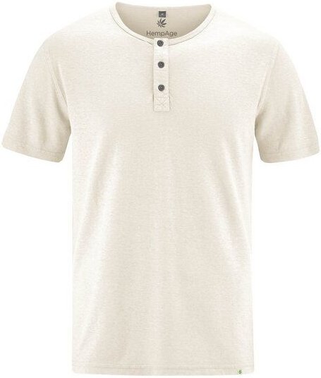Thumbnail - HempAge Herren Henley T-Shirt Hanf/Biobaumwolle