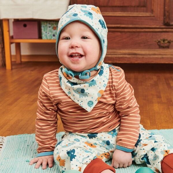 Thumbnail - Cheeky Apple Bio Langarm-Body "Streifen"