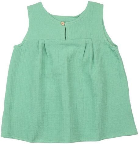 Kinder Blusentop „Raspberries“ aus Bio-Baumwolle in Grün – GOTS-zertifiziert, Walkiddy