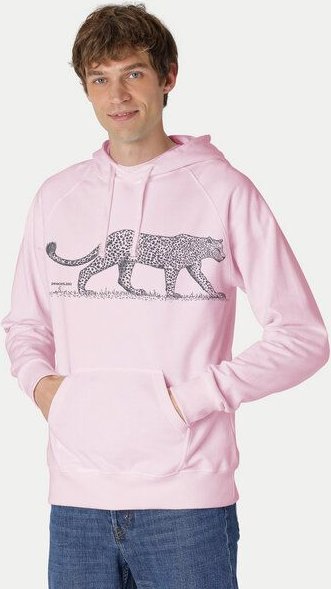 Peaces.bio - handbedruckte Biomode Bio-Herren-Kapuzensweater Leopard