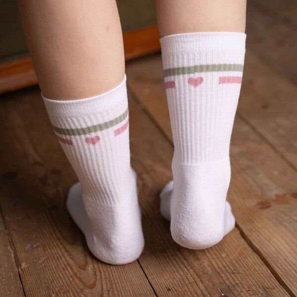 Vresh Clothing Vresh Verliebt - Tennis Socken aus Biobaumwoll-Mix