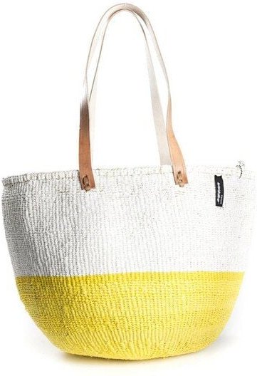 KIONDO Tasche - Duo Stripes - Sisal Umhängetasche - Upcycling - Mifuko