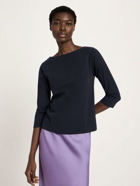 LANIUS U-Boot Shirt mit 3/4 Arm (GOTS) aus Bio-Baumwolle