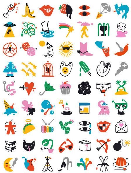 Photocircle Poster / Leinwandbild - Relevant Symbols