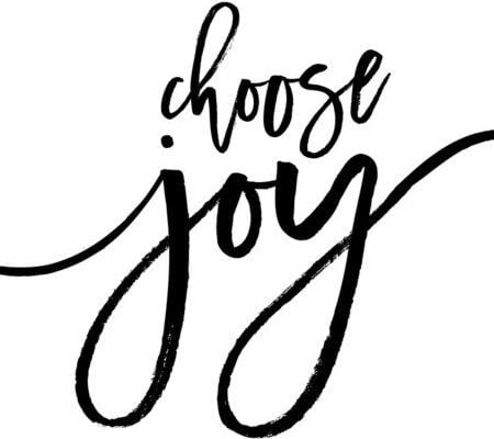 Photocircle Poster / Leinwandbild - Choose Joy