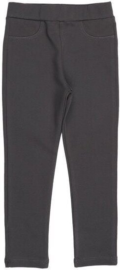 Kinder Sweat-Leggings GOTS-zertifiziert aus Bio-Baumwolle, anthrazit – Walkiddy, weich mit elastischem Bund