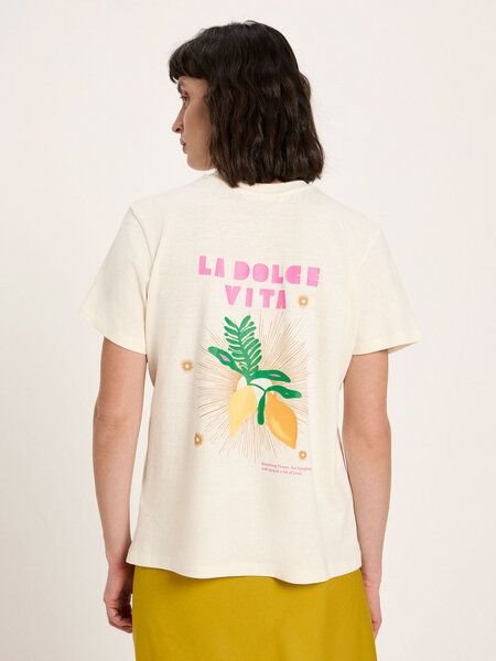 LANIUS Statementshirt (OCS) aus Hanf und Bio-Baumwolle