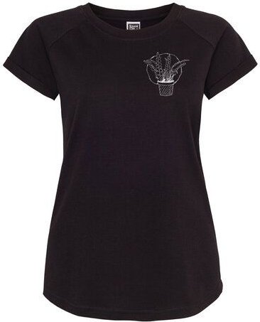 ilovemixtapes Sägeblattkaktus Pflanze Kaktus Frauen Raglan T-Shirt Biobaumwolle ILI4