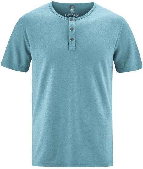 HempAge Herren Henley T-Shirt Hanf/Biobaumwolle