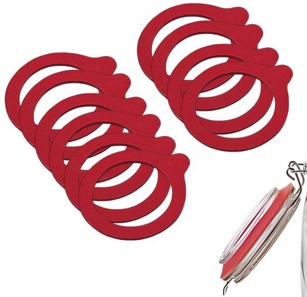 mikken 10 Einkochringe für Bügelverschlussgläser / WECK-Gläser aus Naturkautschuk