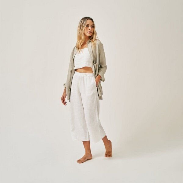 The Mama Set Oversized Leinenhemd „The Oversized Linen Shirt“ Leinenhemd für Schwangerschaft & Stillzeit