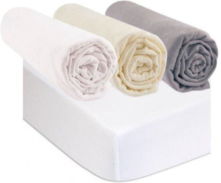 Easy Dort Set 3 Kinder-Spannbettlaken + 2 Matratzenschoner Aus Bio-Baumwolle