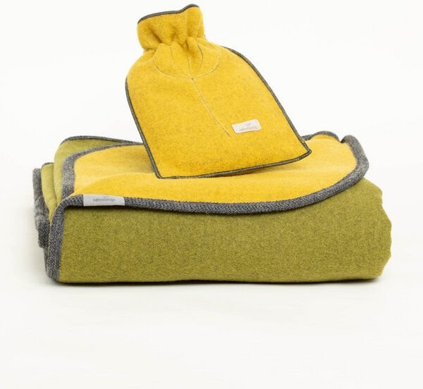 nahtur-design Lodendecke + Ökowärmflasche im Set
